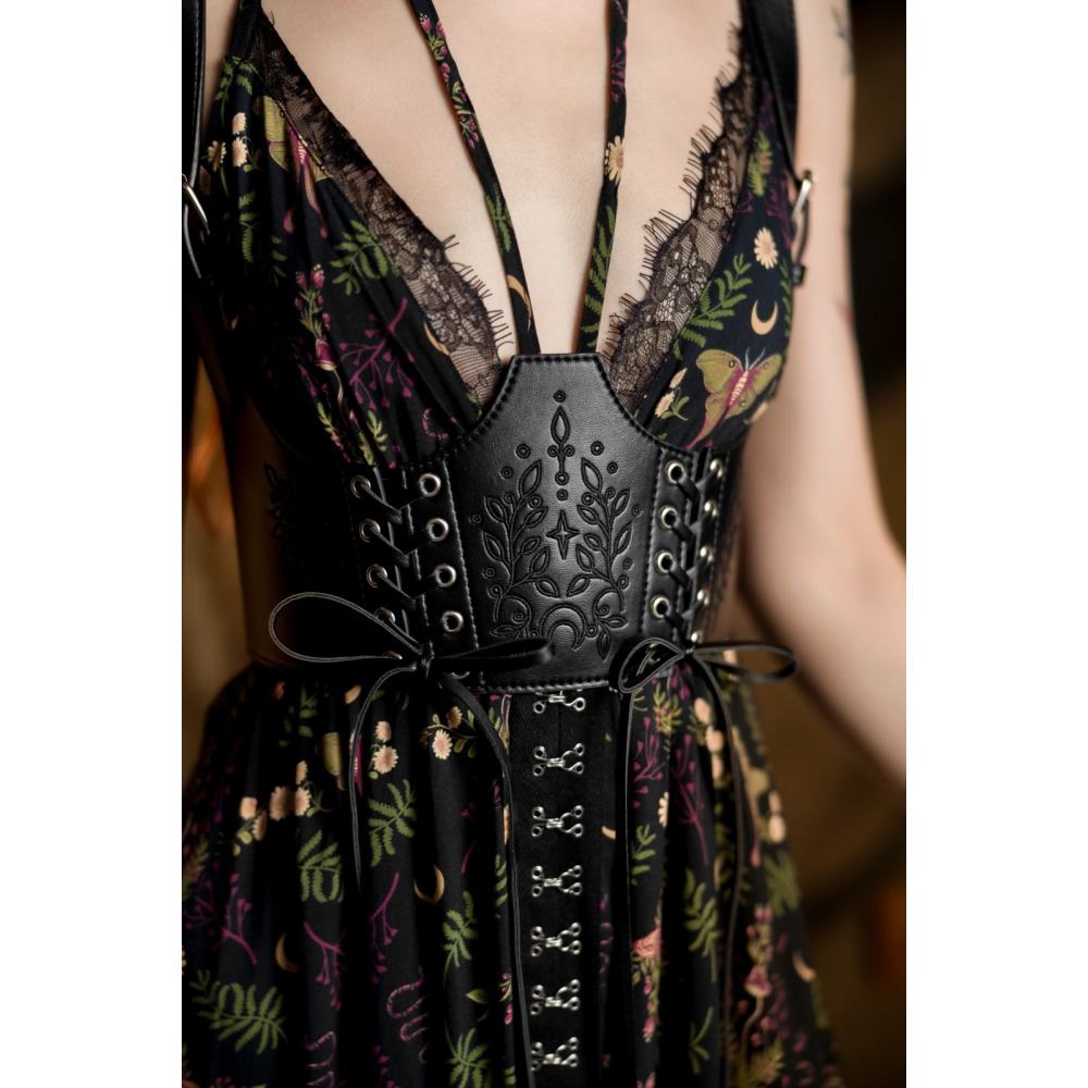 Restyle - Hemlock Lace Up Harnas - Zwart